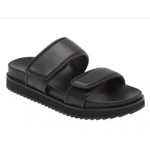 Open‎ EDIT Sandals Size 6.5 Black Open Toe Finley Slides